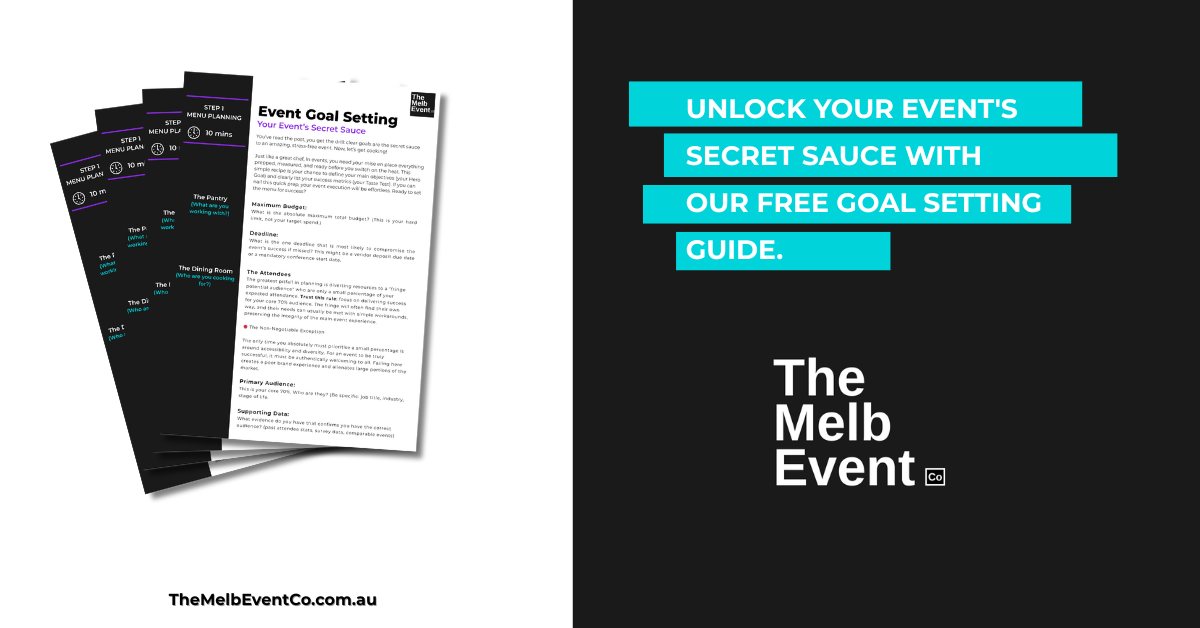 Setting Goals: The Foundation of Every Successful Event